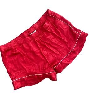 EUC Victoria’s Secret Red Satin Sleep Shorts Size Large
